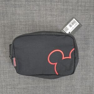 Disney x Lululemon Black Belt Bag with Red Mickey Logo